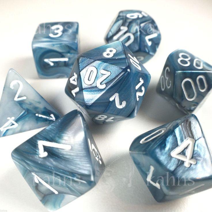 Dadi set da 7 in box Signature-CHESSEX- nuvolosofumetti.