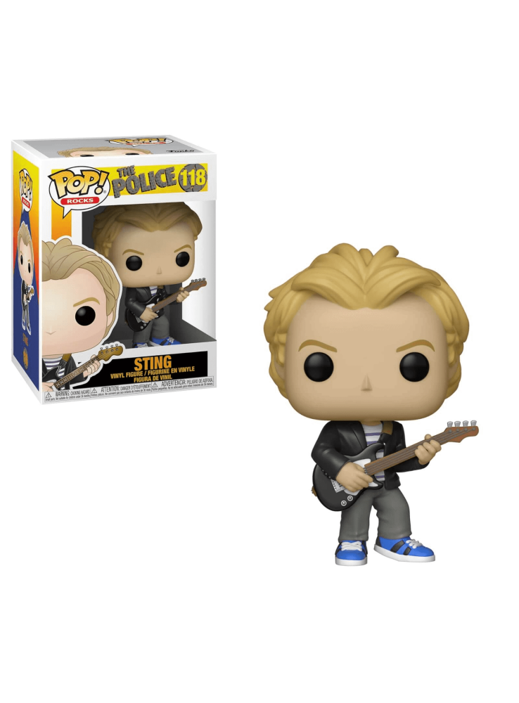 POP ROCKS THE POLICE STING # 118, FUNKO, nuvolosofumetti,