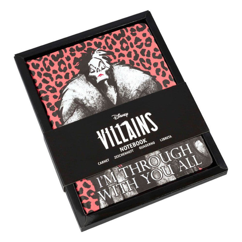 Villains notebook (quaderno) Crudelia Demon - i'm through with you all