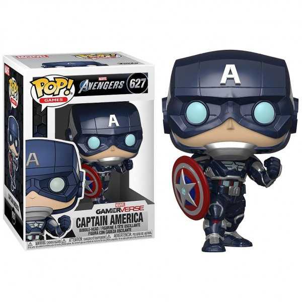 Marvel Avengers Game Captain America Stark Tech Suit POP 627, funko, nuvolosofumetti,