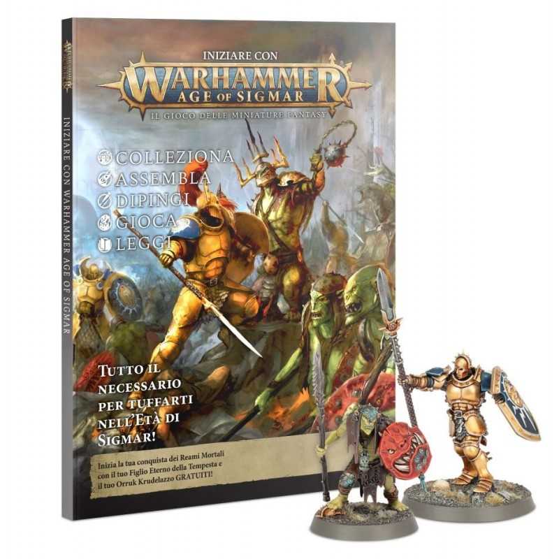INIZIARE CON WARHAMMER AGE OF SIGMAR rivista in italiano e 2 miniature