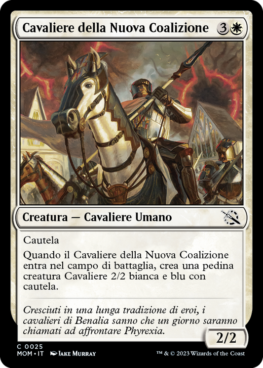 CAVALIERE DELLA NUOVA COALIZIONE  Avanzata delle macchine 25