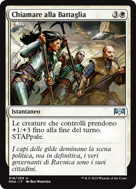 Chiamare alla Battaglia  Fedeltà di Ravnica 18-Wizard of the Coast- nuvolosofumetti.