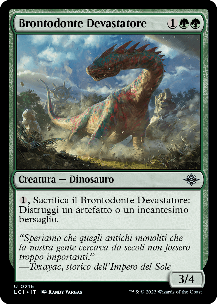 Le caverne perdute di Ixalan 216 BRONTODONTE DEVASTATORE