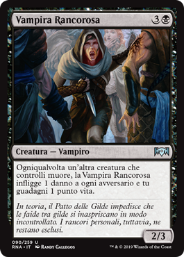 Vampira Rancorosa  Fedeltà di Ravnica 90-Wizard of the Coast- nuvolosofumetti.