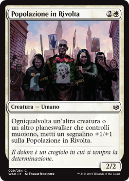 Popolazione in Rivolta  La Guerra della Scintilla 29-Wizard of the Cost- nuvolosofumetti.