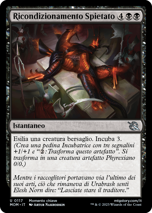 RICONDIZIONAMENTO SPIETATO  Avanzata delle macchine 117