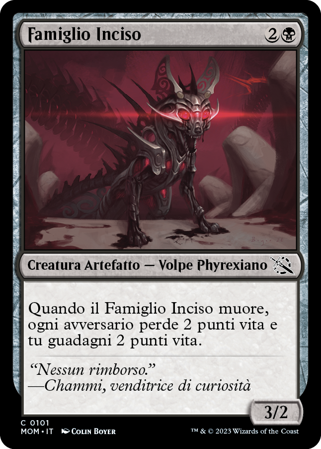 FAMIGLIO INCISO  Avanzata delle macchine 101