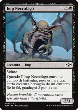Imp Necrofago  Fedeltà di Ravnica 66-Wizard of the Coast- nuvolosofumetti.