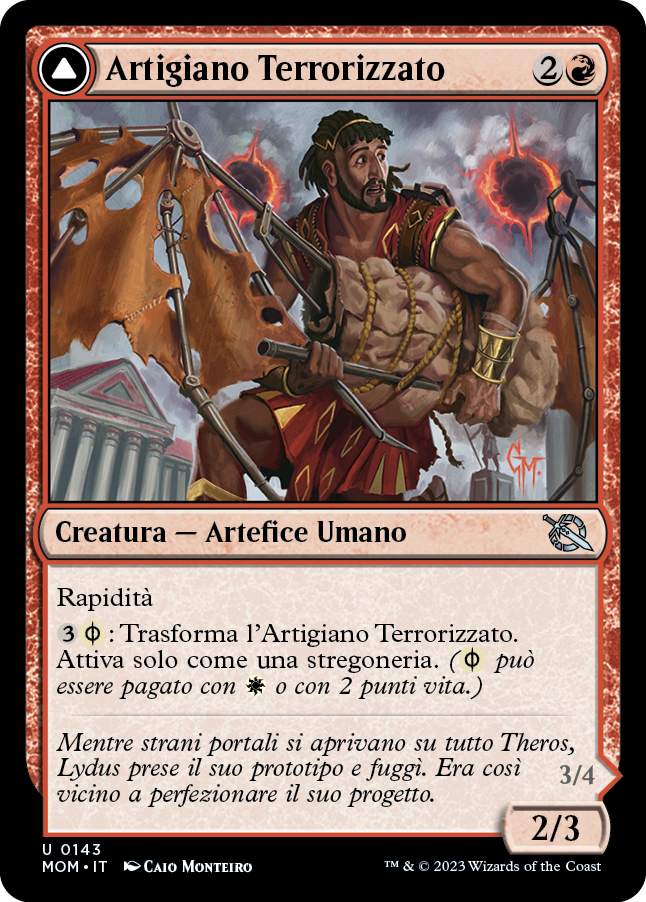 ARTIGIANO TERRORIZZATO / SCORTICATO ALARE DI PHYREXIA  Avanzata delle macchine 143
