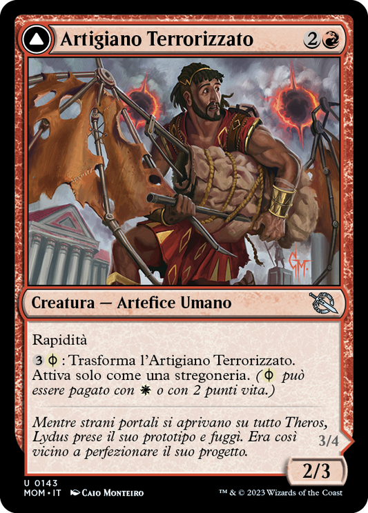 ARTIGIANO TERRORIZZATO / SCORTICATO ALARE DI PHYREXIA  Avanzata delle macchine 143