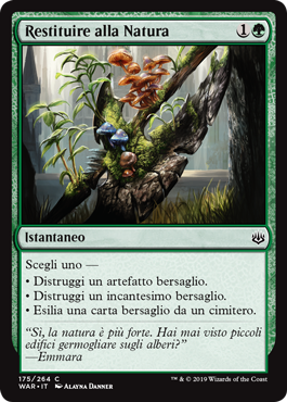 Restituire alla Natura  La Guerra della Scintilla 175-Wizard of the Cost- nuvolosofumetti.