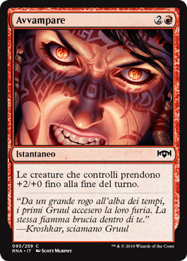 Avvampare  Fedeltà di Ravnica 93-Wizard of the Coast- nuvolosofumetti.