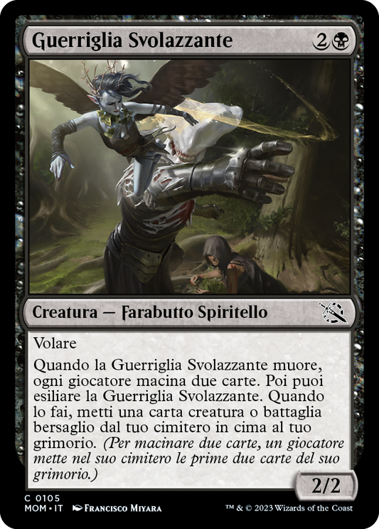 GUERRIGLIA SVOLAZZANTE  Avanzata delle macchine 105