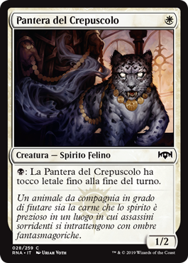 Pantera del Crepuscolo foil  Fedeltà di Ravnica 284-Wizard of the Coast- nuvolosofumetti.