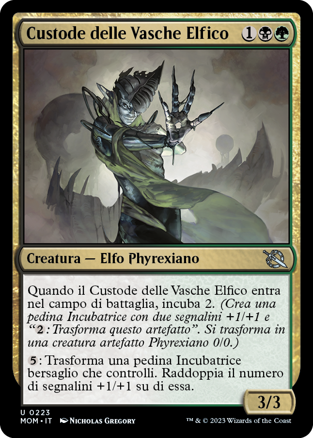 CUSTODE DELLE VASCHE ELFICO  Avanzata delle macchine 223