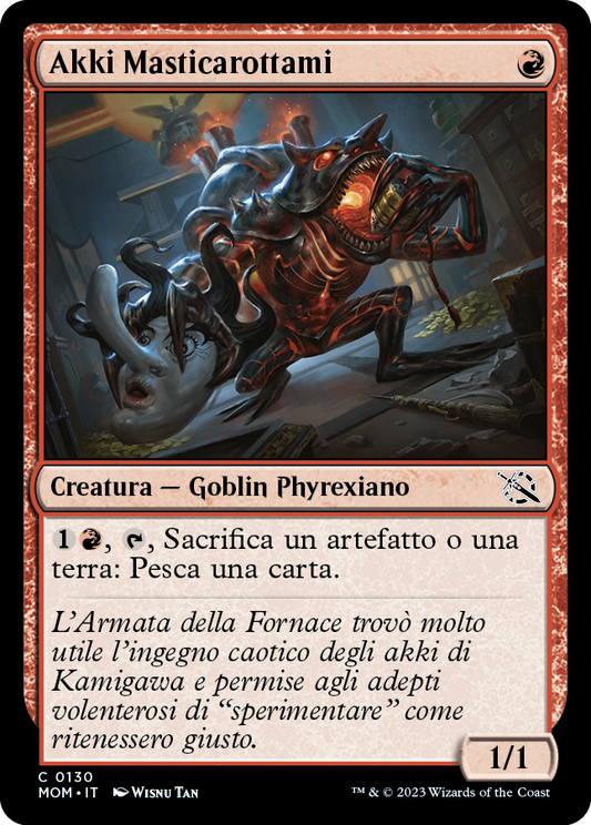 AKKI MASTICAROTTAMI  Avanzata delle macchine 130