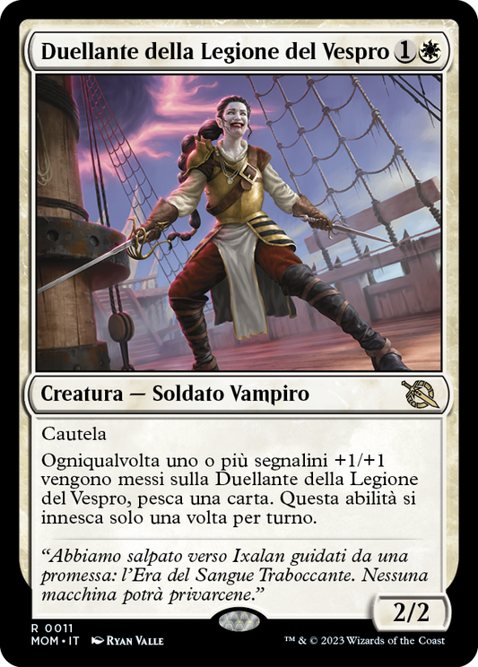 DUELLANTE DELLA LEGIONE DEL VESPRO  Avanzata delle macchine 11