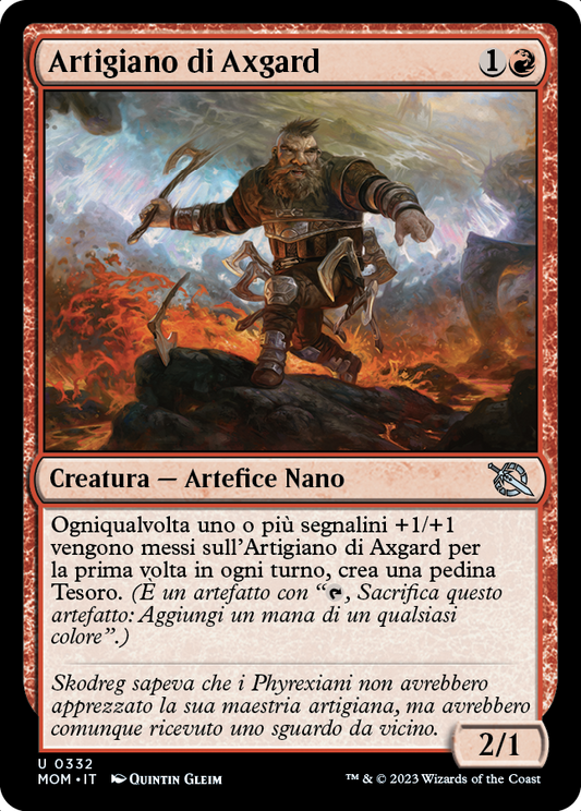 ARTIGIANO DI AXGARD  Avanzata delle macchine 332