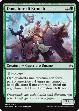 Domatore di Kronch  La Guerra della Scintilla 166-Wizard of the Cost- nuvolosofumetti.