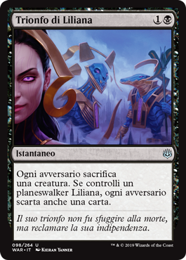 Trionfo di Liliana  La Guerra della Scintilla 98-Wizard of the Cost- nuvolosofumetti.