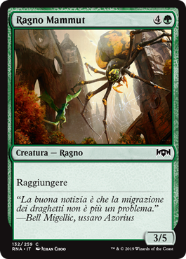 Ragno Mammut  Fedeltà di Ravnica 132-Wizard of the Coast- nuvolosofumetti.