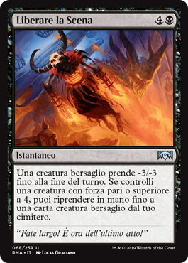 Liberare la Scena  Fedeltà di Ravnica 68-Wizard of the Coast- nuvolosofumetti.