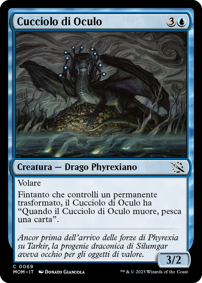 CUCCIOLO DI OCULO  Avanzata delle macchine 69