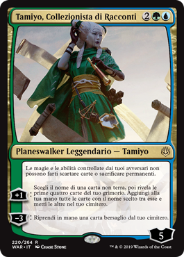 Tamiyo, Collezionista di Racconti  La Guerra della Scintilla 220-Wizard of the Cost- nuvolosofumetti.