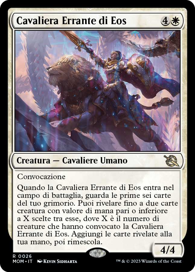 CAVALIERA ERRANTE DI EOS  Avanzata delle macchine 26