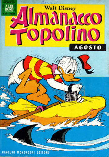 ALMANACCO TOPOLINO 212-MONDADORI- nuvolosofumetti.
