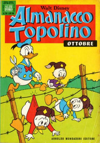 ALMANACCO TOPOLINO 214-MONDADORI- nuvolosofumetti.