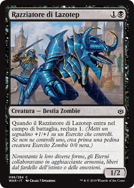 Razziatore di Lazotep  La Guerra della Scintilla 96-Wizard of the Cost- nuvolosofumetti.