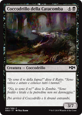 Coccodrillo della Catacomba foil  Fedeltà di Ravnica 289-Wizard of the Coast- nuvolosofumetti.