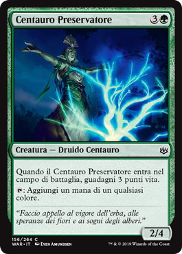 Centauro Preservatore  La Guerra della Scintilla 156-Wizard of the Cost- nuvolosofumetti.