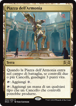 Piazza dell'Armonia  Fedeltà di Ravnica 254-Wizard of the Coast- nuvolosofumetti.