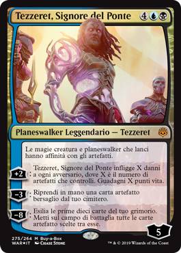 Tezzeret, Signore del Ponte  La Guerra della Scintilla 275-Wizard of the Cost- nuvolosofumetti.
