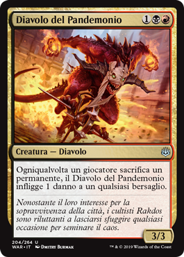 Diavolo del Pandemonio  La Guerra della Scintilla 204-Wizard of the Cost- nuvolosofumetti.