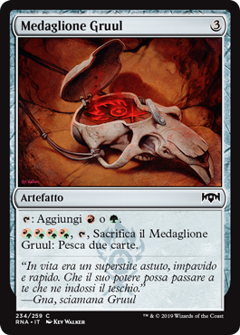 Medaglione Gruul  Fedeltà di Ravnica 234-Wizard of the Coast- nuvolosofumetti.