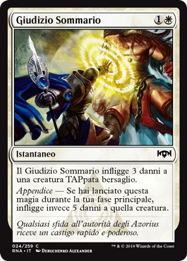 Giudizio Sommario foil  Fedeltà di Ravnica 283-Wizard of the Coast- nuvolosofumetti.