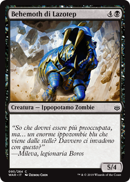 Behemoth di Lazotep  La Guerra della Scintilla 95-Wizard of the Cost- nuvolosofumetti.