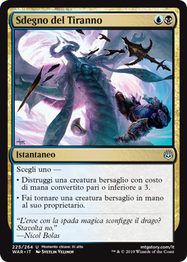Sdegno del Tiranno  La Guerra della Scintilla 225-Wizard of the Cost- nuvolosofumetti.