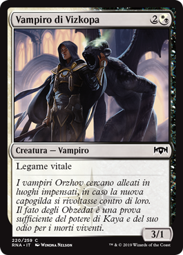 Vampiro di Vizkopa  Fedeltà di Ravnica 220-Wizard of the Coast- nuvolosofumetti.