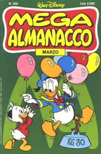 MEGA ALMANACCO 339, MONDADORI, nuvolosofumetti,