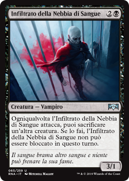Infiltrato della Nebbia di Sangue  Fedeltà di Ravnica 65-Wizard of the Coast- nuvolosofumetti.