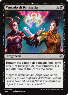 Vincolo di Rinascita  La Guerra della Scintilla 80-Wizard of the Cost- nuvolosofumetti.