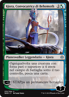 Kiora, Convocatrice di Behemoth  La Guerra della Scintilla 232-Wizard of the Cost- nuvolosofumetti.