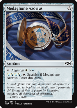 Medaglione Azorius  Fedeltà di Ravnica 231-Wizard of the Coast- nuvolosofumetti.