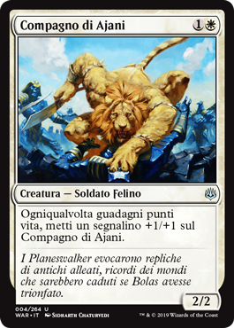 Compagno di Ajani  La Guerra della Scintilla 4-Wizard of the Cost- nuvolosofumetti.