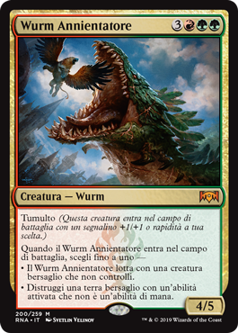 Wurm Annientatore  Fedeltà di Ravnica 200-Wizard of the Coast- nuvolosofumetti.